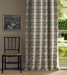 Wisley Weave Fabric by Morris & Co Russet/Thyme