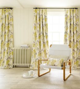 Wisteria Blossom Fabric by Sanderson Linden/Charcoal