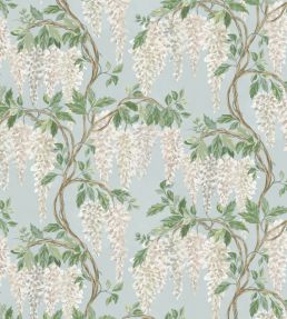Wisteria Walk Wallpaper by Nina Campbell Aqua/Green