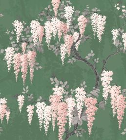 Wisteria Wallpaper by Woodchip & Magnolia Botanical Green