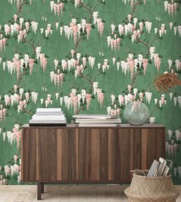 Wisteria Wallpaper by Woodchip & Magnolia Botanical Green