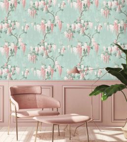 Wisteria Wallpaper by Woodchip & Magnolia Botanical Mint