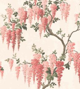 Wisteria Wallpaper by Woodchip & Magnolia Coral Floral