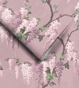 Wisteria Wallpaper by Woodchip & Magnolia Deep Lavender