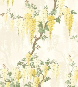 Wisteria Wallpaper by Woodchip & Magnolia Lemon Yellow