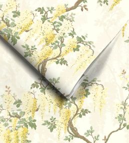 Wisteria Wallpaper by Woodchip & Magnolia Lemon Yellow