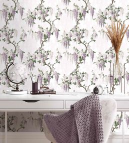 Wisteria Wallpaper by Woodchip & Magnolia Lilac