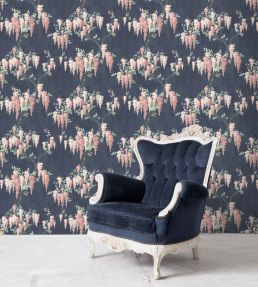 Wisteria Wallpaper by Woodchip & Magnolia Midnight Mint