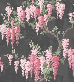 Wisteria Wallpaper by Woodchip & Magnolia Noir Black