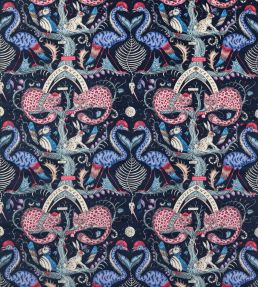 Wonder World Velvet Fabric by Clarke & Clarke Berry
