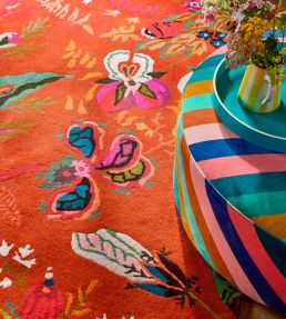 Harlequin Wonderland Floral rug Amber/Lapis 144713140200 Amber/Lapis