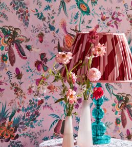 Wonderland Floral Wallpaper by Harlequin Amethyst/ Lapis/Ruby