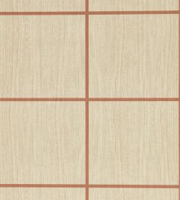 Wood Blocks Wallpaper by Harlequin Oak/Terracotta Gloss