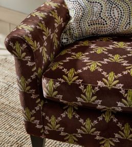 Wood Frog Velvet Fabric by Harlequin Azul / Forest