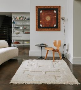 CF Editions Wood Grain by Dharma Taylor rug White CFR141-01 White