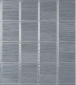 Wood Panel Wallpaper by Thibaut Cadet and Metallic Pewter