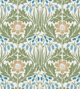 Woodbell & Anemone Wallpaper by Morris & Co Woad/Nettle