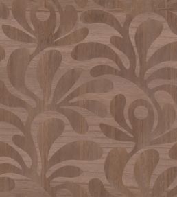 Woodblock Beetle Fern Wallpaper by Moooi Walnut