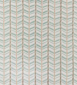 Woodbridge Stripe Fabric by Nina Campbell Aqua