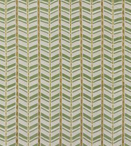 Woodbridge Stripe Fabric by Nina Campbell Emerald Green