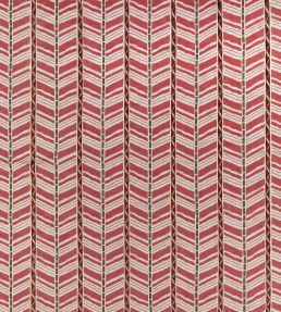 Woodbridge Stripe Fabric by Nina Campbell Red