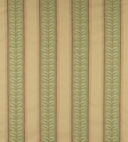 Woodcote Stripe Fabric by Colefax and Fowler Pink/Green
