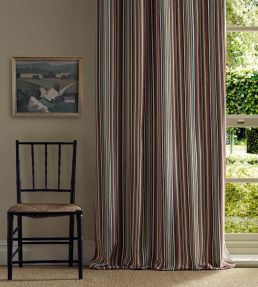 Woodford Stripe Fabric by Morris & Co Mulberry