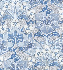 Woodford Wallpaper by Thibaut Blue