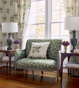 Woodland Fabric by Anna French Soft Blue Beige