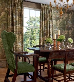 Woodland Clearing Wallpaper by Thibaut Spa Blue