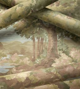 Woodland Clearing Wallpaper by Thibaut Spa Blue
