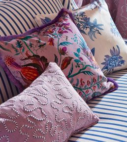 Woodland Floral Fabric by Harlequin Lapis/Amethyst/Pearl