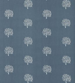 Woodland Tree Fabric by Morris & Co Grey Blue/Ivory