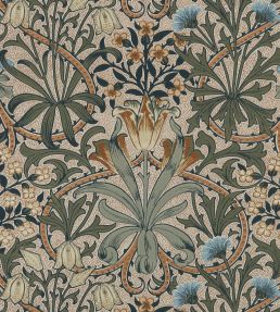 Woodland Weeds Wallpaper by Morris & Co Bayleaf/Wheat