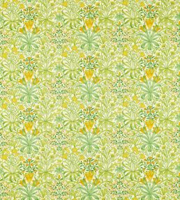 Woodland Weeds Fabric by Morris & Co Sap Green