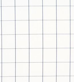 Woodman Check Fabric by Schumacher Indigo
