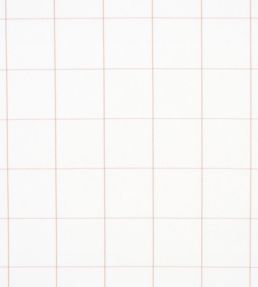Woodman Check Fabric by Schumacher Temple Pink