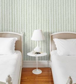 Woodperry Wallpaper by Schumacher Celadon