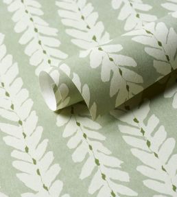 Woodperry Wallpaper by Schumacher Celadon