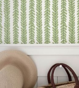 Woodperry Wallpaper by Schumacher Green