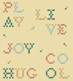 Wordplay Wallpaper by Coordonne Buttercream