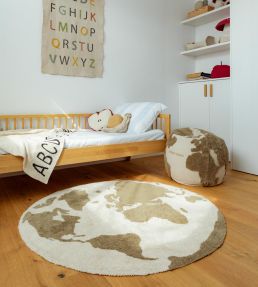 Lorena Canals World Map rug Natural C-RUC-WMAP Natural