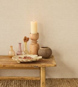 Plain Silk Wallpaper by Eijffinger Rose Gold
