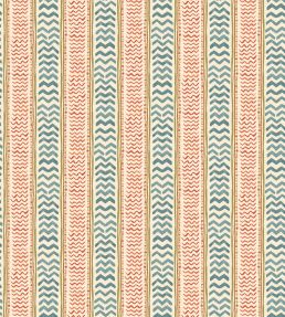 Wriggle Room Wallpaper by GP & J Baker Teal/Spice