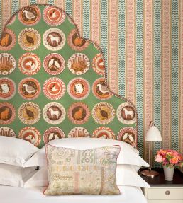 Wriggle Room Wallpaper by GP & J Baker Blue/Yellow
