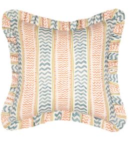 Wriggle Room Cushion 50cm x 50cm by GP & J Baker Teal/Spice