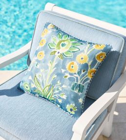 Wrigley Fabric by Thibaut Aqua