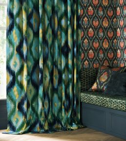 Xanadu Fabric by Osborne & Little Indigo/Emerald