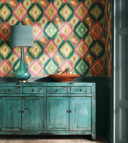 Xanadu Wallpaper by Osborne & Little Indigo/Emerald
