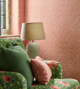 Yew & Aril Wallpaper by Morris & Co Watermelon